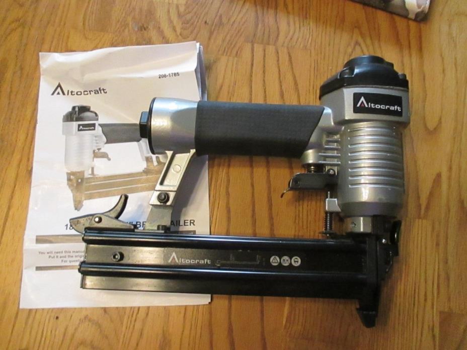 Altocraft 18 Ga. Brad Nailer 208-1785 Cast Aluminum with Instruction Manual