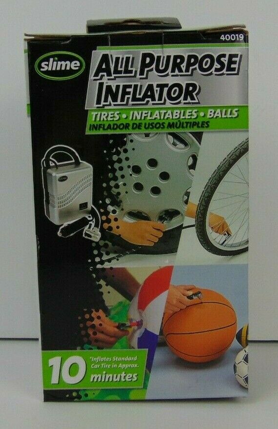 Slime All Purpose Inflator- Tires/ Inflatables/ Balls 12 Volt 40019