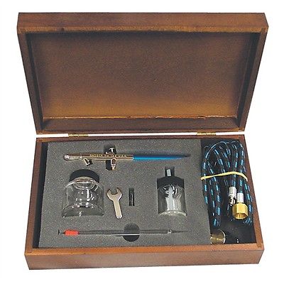 Badger Professional Head Air Brush Set in Wood Case