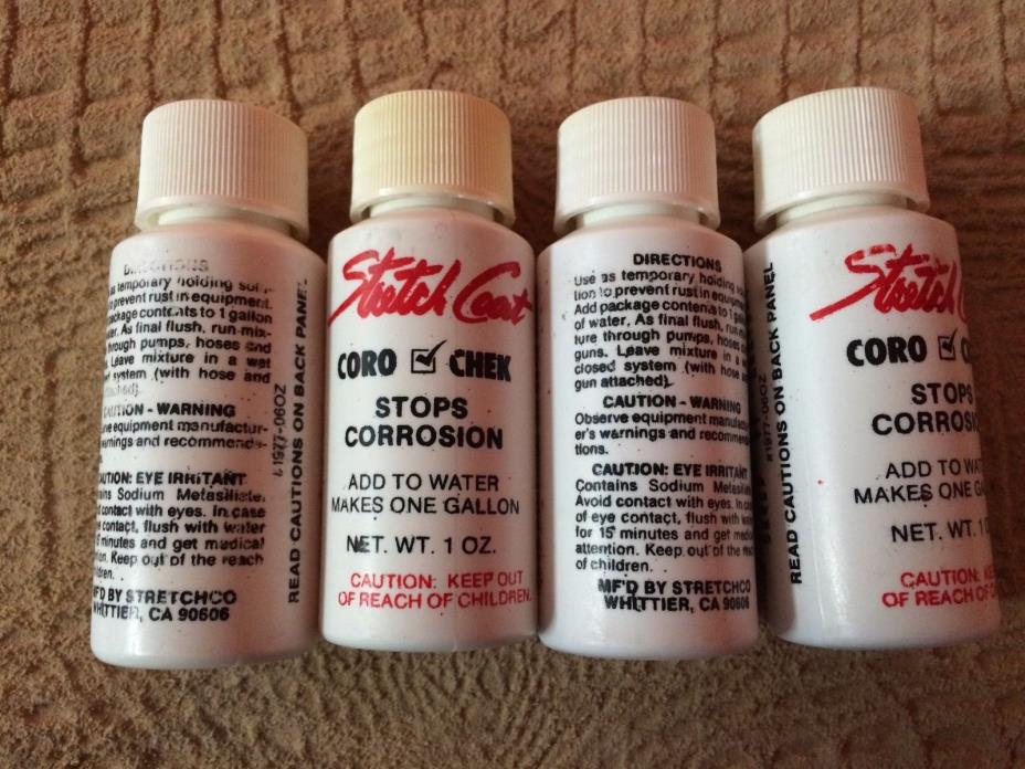 Stretch Co Stretch Coat Coro-Check 1 OZea 4-Bottle Pack Paint Sprayer Corrosion