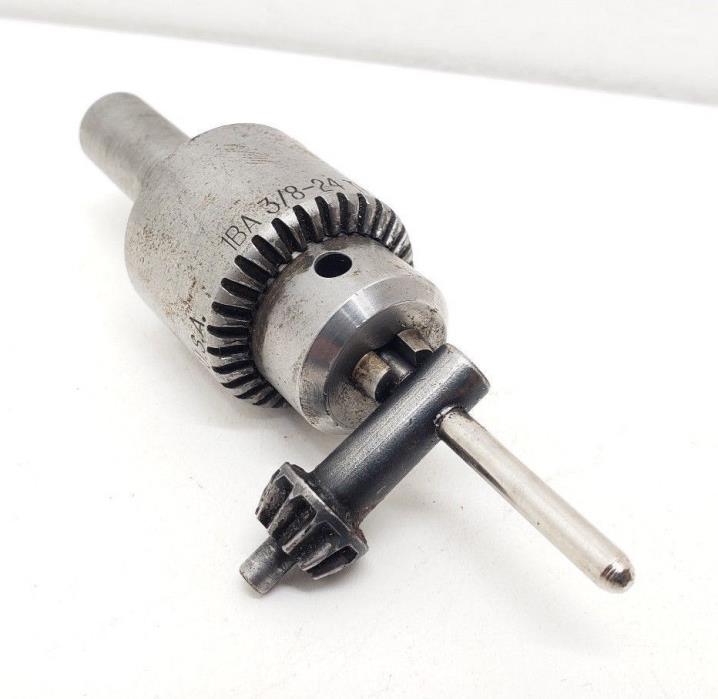 Jacobs 04919 1BA 3/8-24 Thread Mounted Medium Duty Drill Chuck 0-1/4