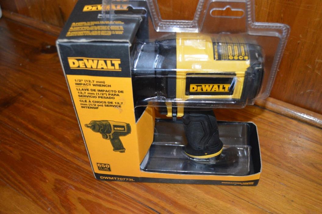 DEWALT 1/2 in. Square Drive Heavy-Duty Air Impact Wrench DWMT70773L New