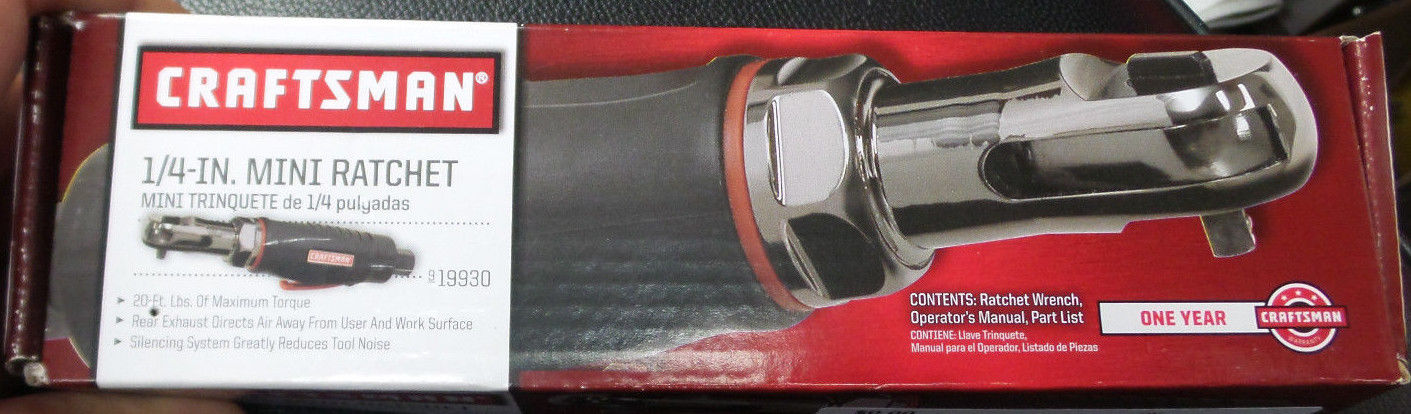 Craftsman 19930 Mini Ratchet Wrench 1/4