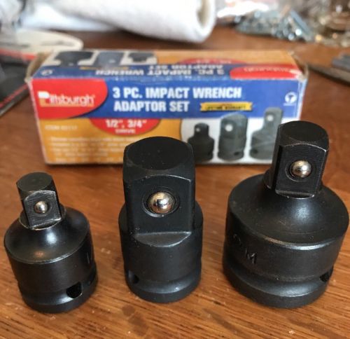 Pittsburgh 3 pc. Impact Wrench Adaptor Set (Made in Taiwan)