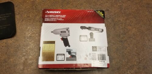 Husky 1/2 inch Impact Wrench & 3/8 inch Air Ratchet Combo (1000 049 610) New