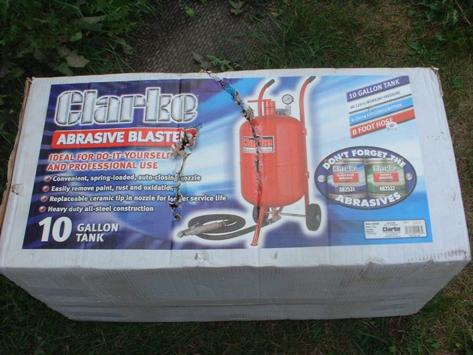 Clarke 10 Gallon Abrasive Blaster/Sandblaster