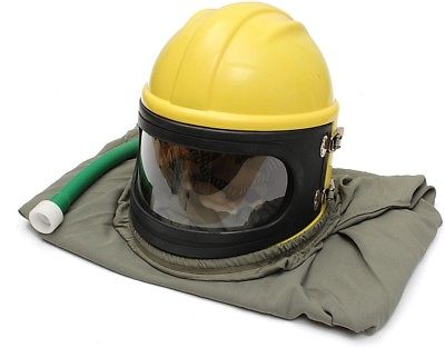 AIR FED Sandblast Safety Helmet Sand Blast Hood Protector for Sandblasting