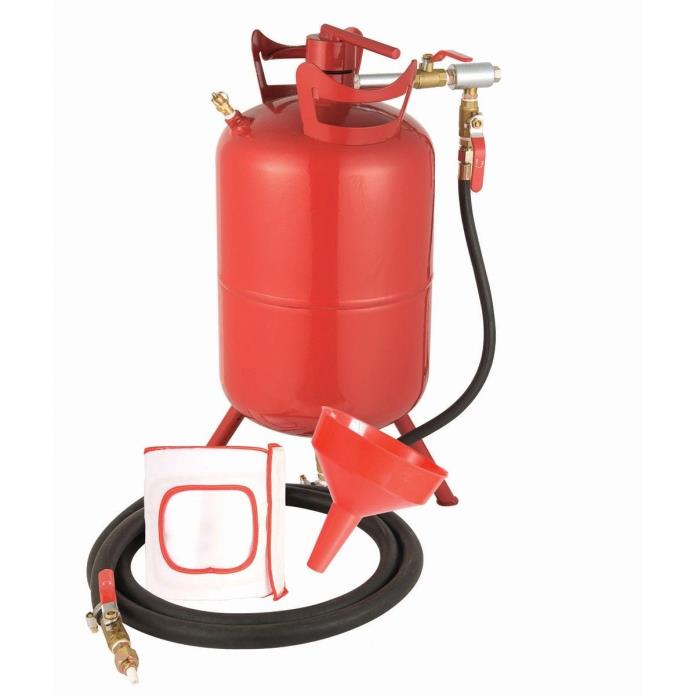 20 lb. SANDBLASTER Abrasive Sand Blaster Blasting Media Air Tank Portable Gallon