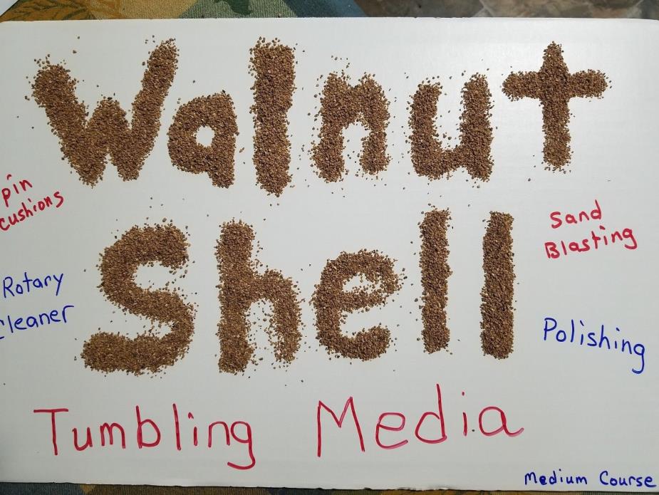 12 lbs Med Course Ground Walnut Shell Tumbler Media (Cleaning, Polishing, Crafts