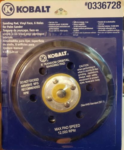 Kobalt 6-in 12,000 RPM Max Sanding Pad for Palm Sander Air Tool Accessories