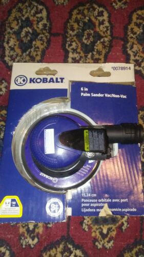 Kobalt 6 Inch Palm Air Sander Vac Non Vac. 10000 Rpm 90 Psi. Brand New.