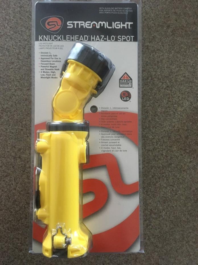 Streamlight 91742 Knucklehead Yellow HAZ-LO Spot Light - ALKALINE BATTERY MODEL