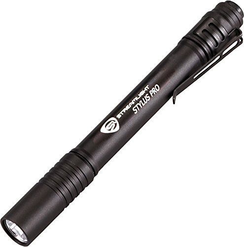 Streamlight 66118 Stylus Pro Alkaline Battery-Powered LED Pen Light, Black