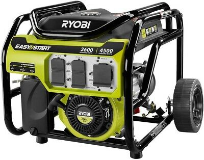 Ryobi Portable Generator 3,600-Watt 212 cc Gas Powered Auto Voltage Regulator