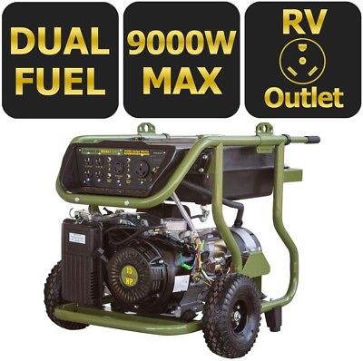 Sportsman Portable Generator 7200-W Dual Fuel Powered Electric Start Propane
