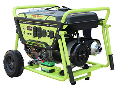 Green-Power America GPG10000EW 10000W Pro Series Recoil Electric Start Generator