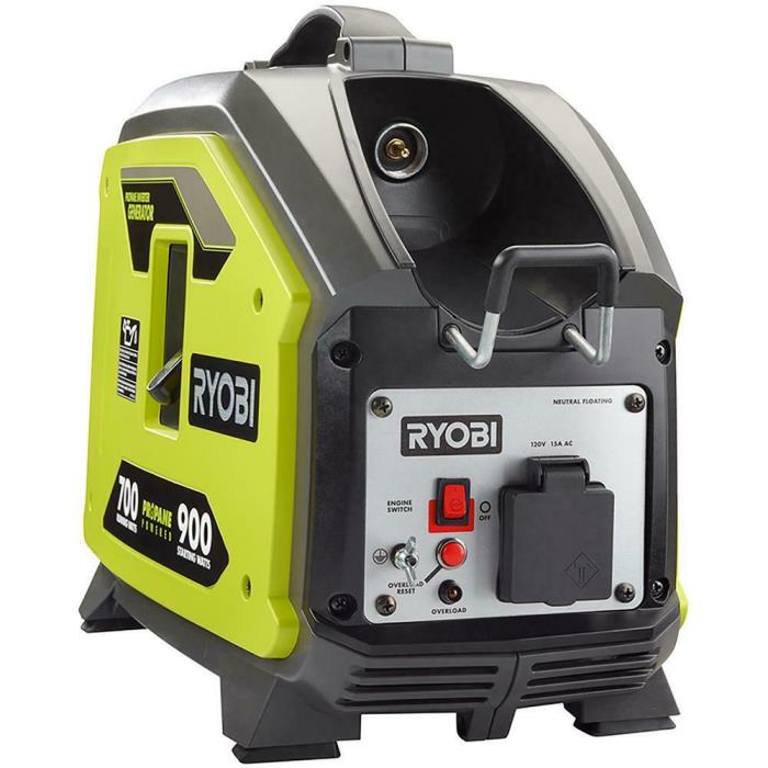 RYOBI 900 Starting Watt Propane Powered Inverter Generator RYi911LP