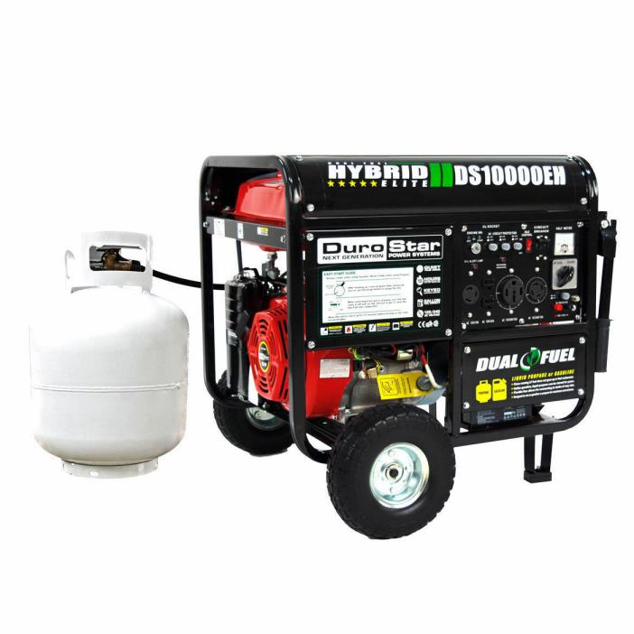 Durostar DS10000EH Watt Hybrid Dual Fuel Portable Gas Propane Generator