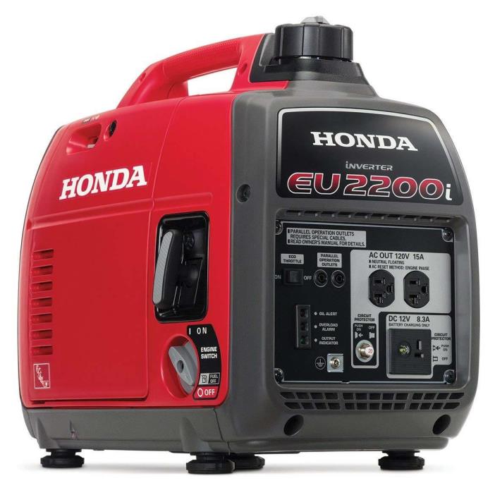 Honda Super Quiet EU2200i 2,200W Portable Inverter Generator New - Sealed!