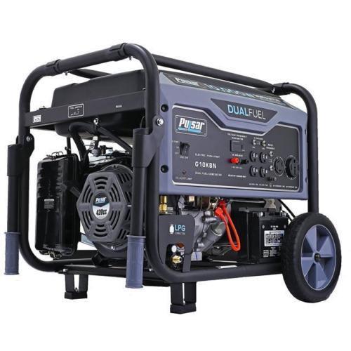 Pulsar 10000W Portable Dual Fuel Propane/Gas Generator w/ Electric Start G10KBN7