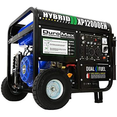 DuroMax Generators Hybrid Dual Fuel XP12000EH 12,000-Watt Portable Garden 