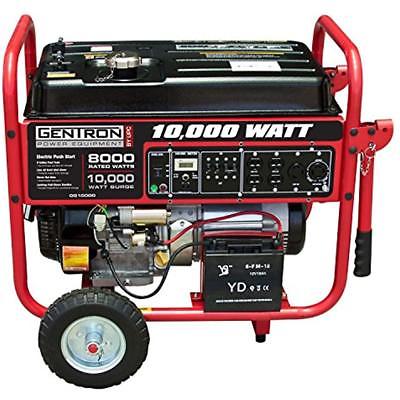 Gentron Generators GG10020C 10000 Watt Gas Portable With Electric Push Start For