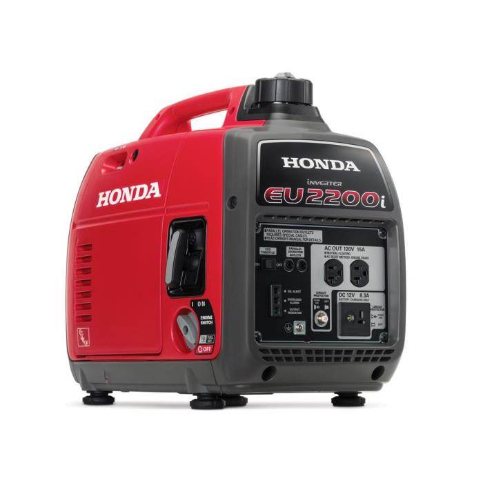 Honda EU2200i 2,200-Watt Super Quiet Portable Inverter Generator - New In Box