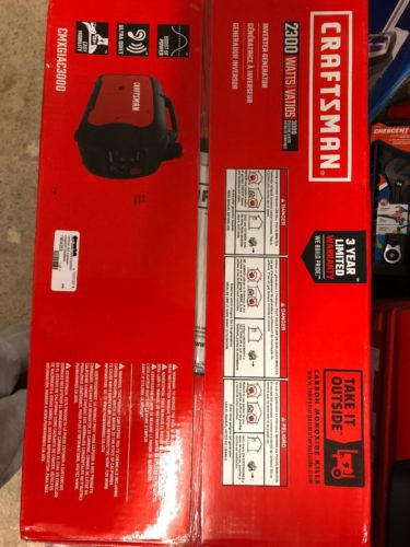 Craftsman CMXGIAC3000 Gas Inverter Generator 2300 Running Watts 149cc Engine NEW