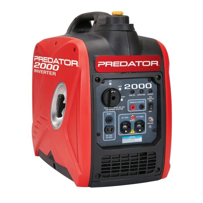 Predator 2000 Watt Super Quiet Inverter Generator with 110V/220V Converter