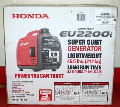 Honda EU2200i 2200-Watt 120-Volt Super Quiet Portable Inverter Generator NEW!