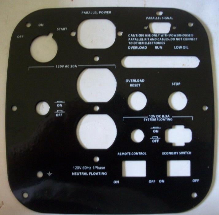 69781 Metal Control Panel Only for a PH2100PRi Powerhouse 04120218