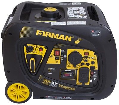 Firman Whisper Series Gas Powered Inverter Generator 3000-W Quick Muffler New