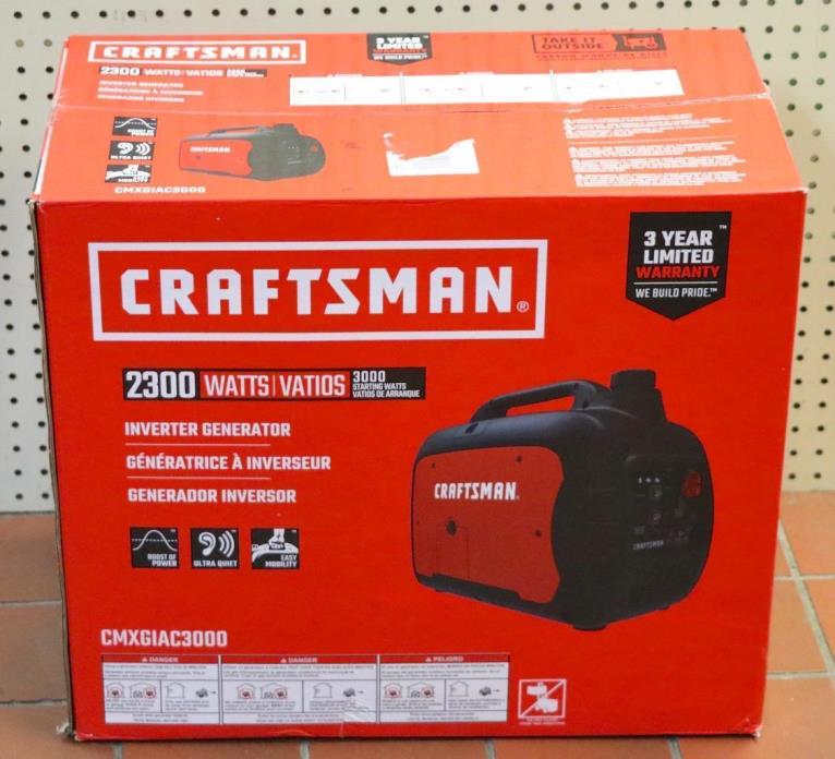 NEW Craftsman   2300/3000 Watt Gas Generator CMXGIAC3000  QIK FREE SHIP