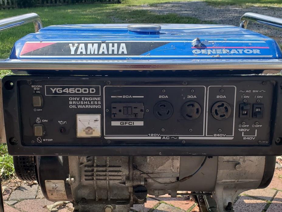 Yamaha YG4600D 4600 Watt Gas Powered Portable RV Camping Home Backup Generator