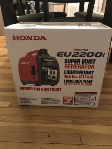 Honda EU2200i 2200-Watt 120-Volt Super Quiet Portable Inverter Generator New