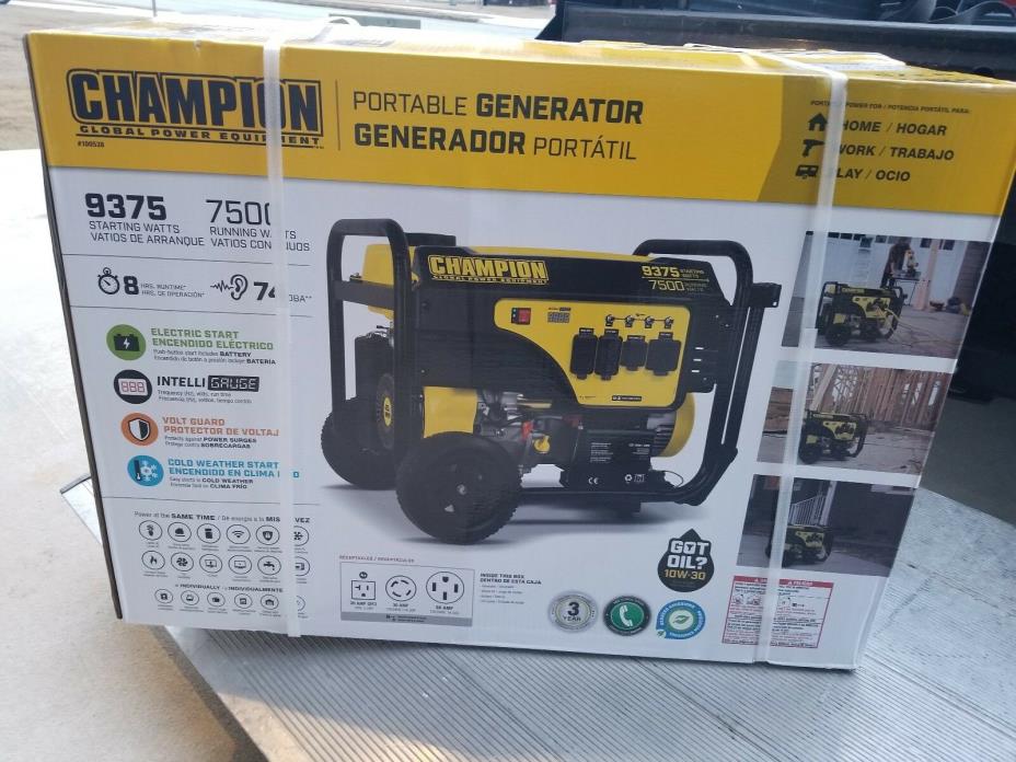 Champion Generator (100538)-  Brand New, Unopened!!! 9375/7500 watts