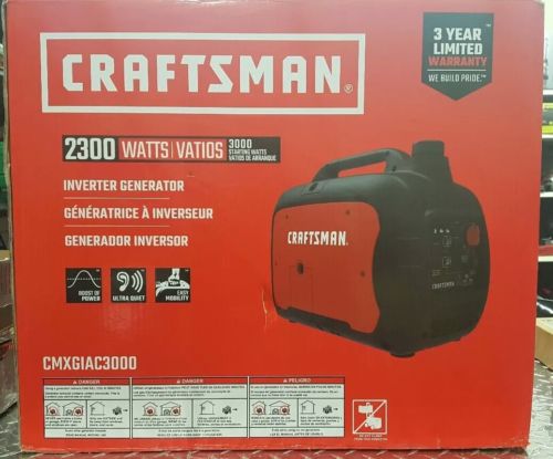 Craftsman CMXGIAC3000 Inverter Generator 2300W Brand New Sealed