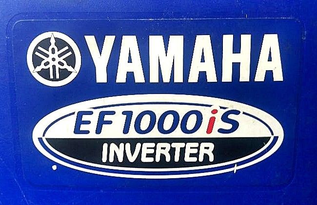 YAMAHA EF1000iS GAS POWERED PORTABLE INVERTER BACKUP GENERATOR. MADE IN JAPAN