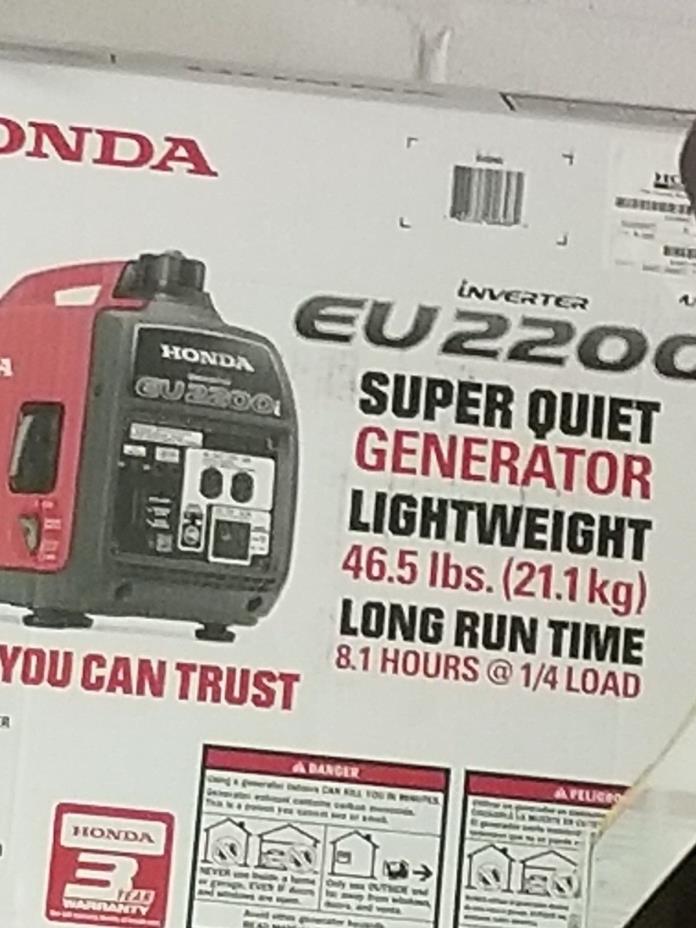 Honda EU2200i 2200W 120V Super Quiet Portable Inverter Generator