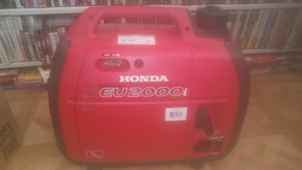 Honda EU2000i 2000 Watt 3.5 HP Portable Generator / Inverter - Super Quiet MINT!