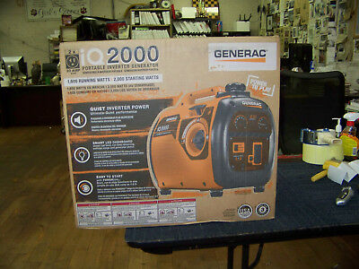 Generac IQ 2000 Portable Inverter Generator 1600 Running Watts G0068661 New