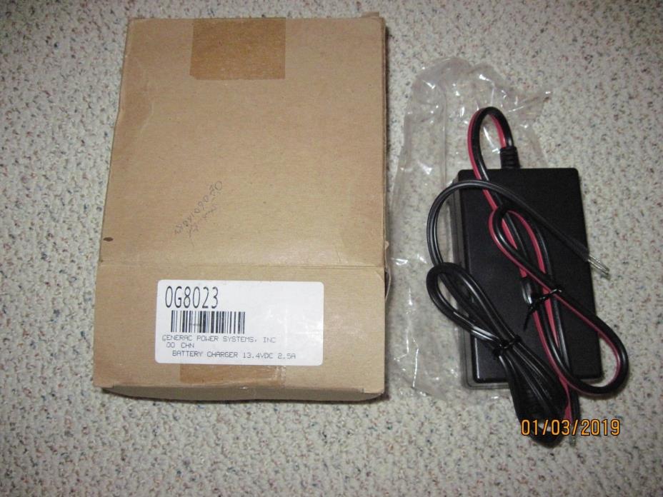 Generac Battery Charger 13.4VDC 2.5A Part# 0G8023