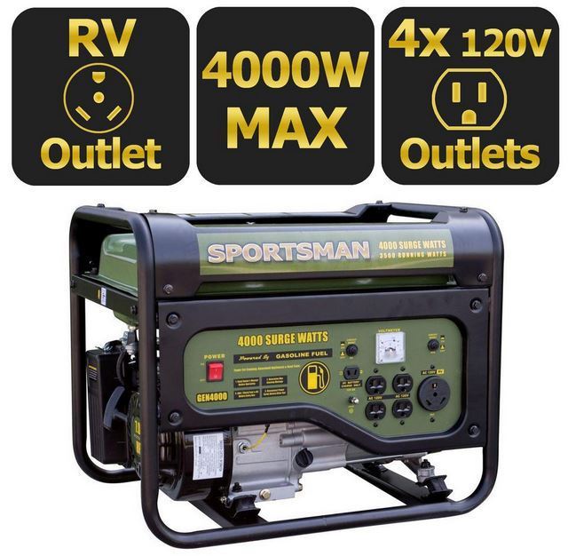Sportsman Gasoline 4000W Portable Generator  new in box
