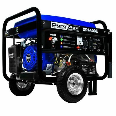 DuroMax 4400-Watt 7-Hp Gas Generator with Free Electric Start and Wheel Kit
