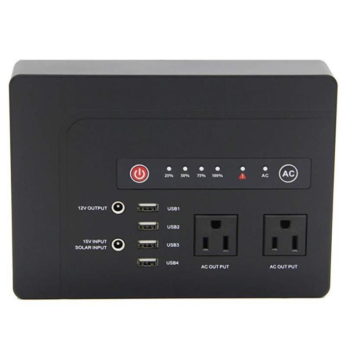 Powkey AC Power Bank 200Watts External Battery Pack 42000mAh Camping Supply...