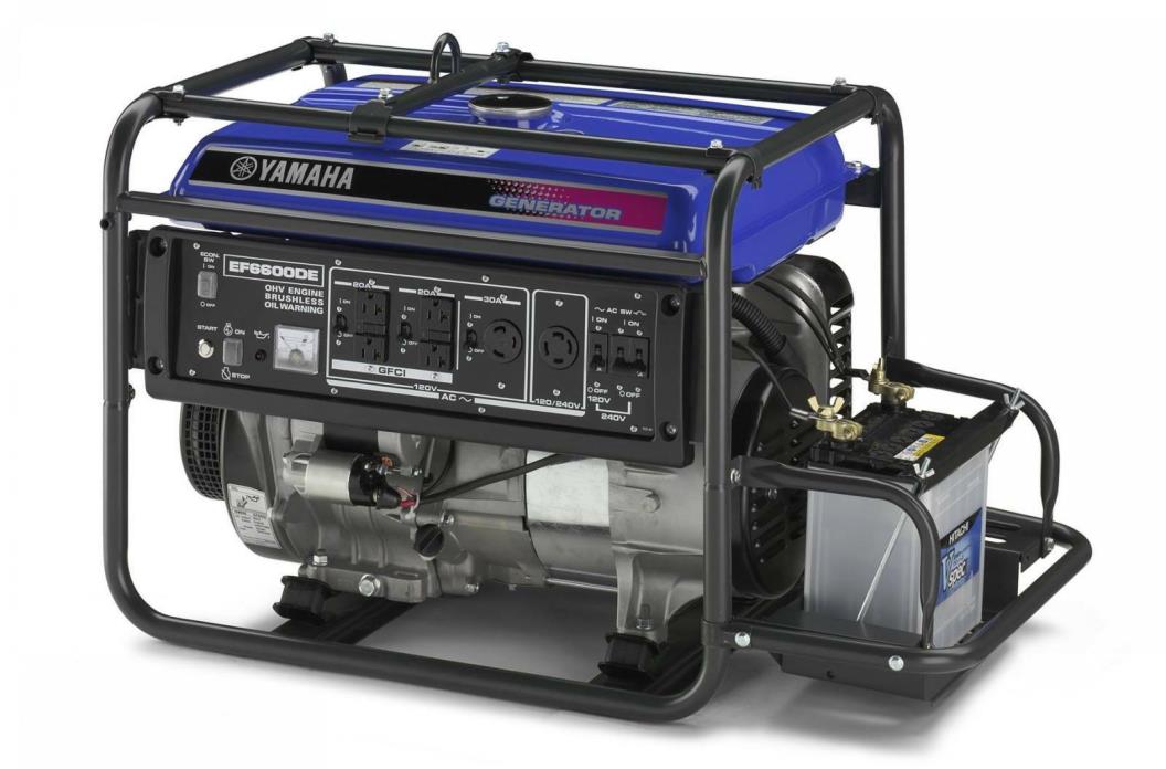 Yamaha EF6600DE Gas Powered Portable Generator