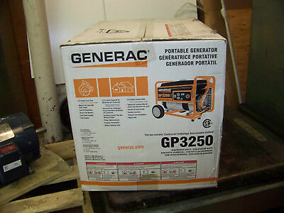 Generac Portable Generator 3250 Running Watts 3750 Starting Watts GP3250