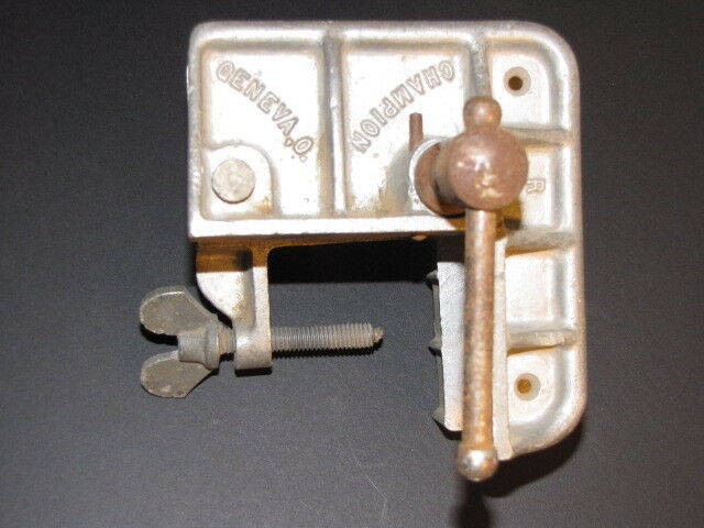 Vintage Champion Corner Bench Vise Clamp On Table Tool Vice Hobby Machinist ALUM