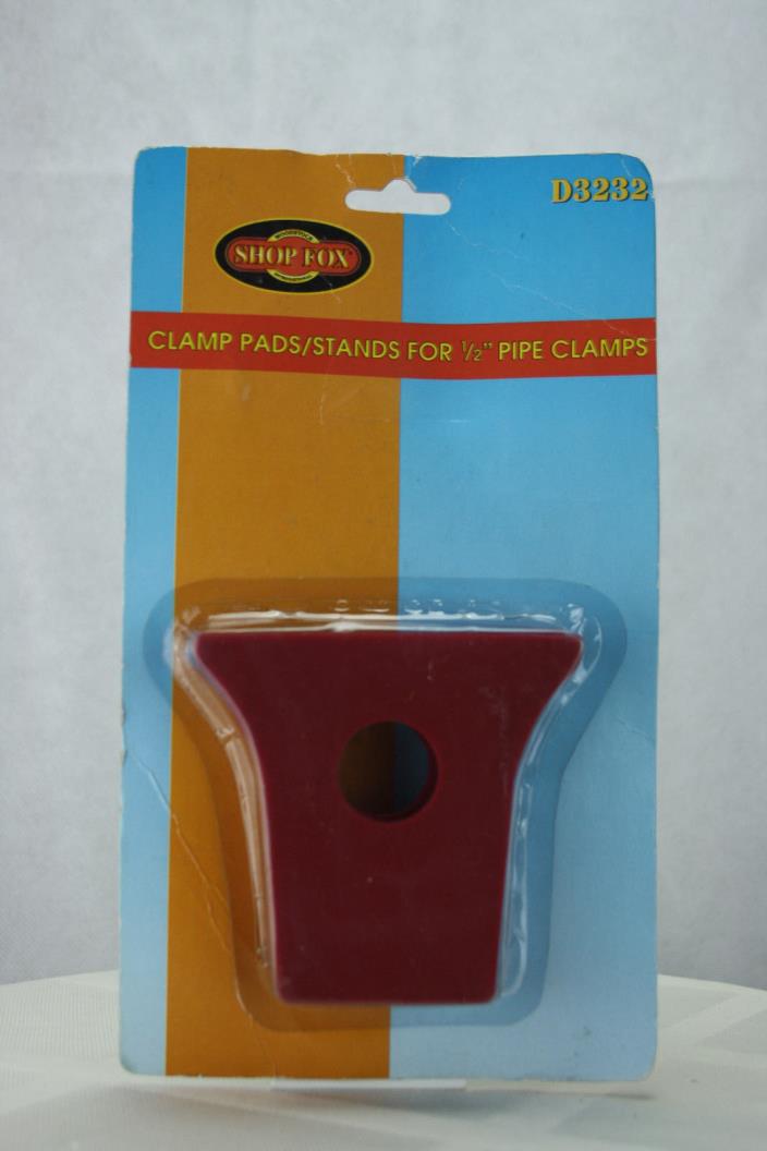 Set Of Shop Fox D3232 Clamp Pads for 1/2-Inch Pipe Clamp