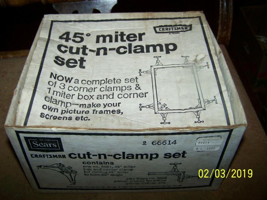 Craftsman 45 Degree Cut N Clamp Set 966614 W/Box